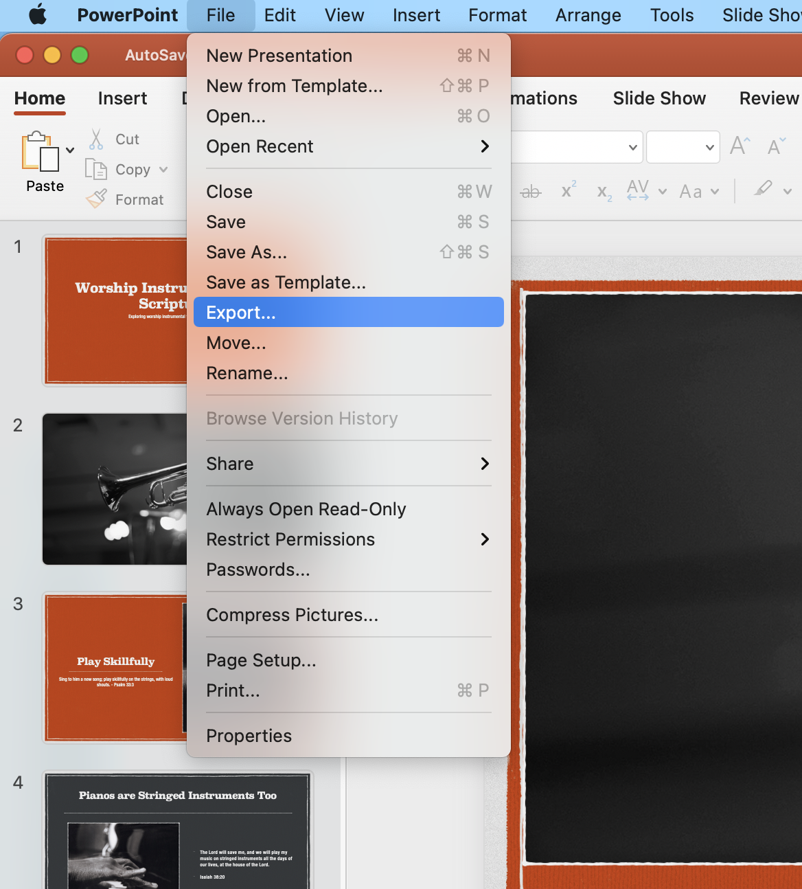 how to change a pdf to powerpoint on mac