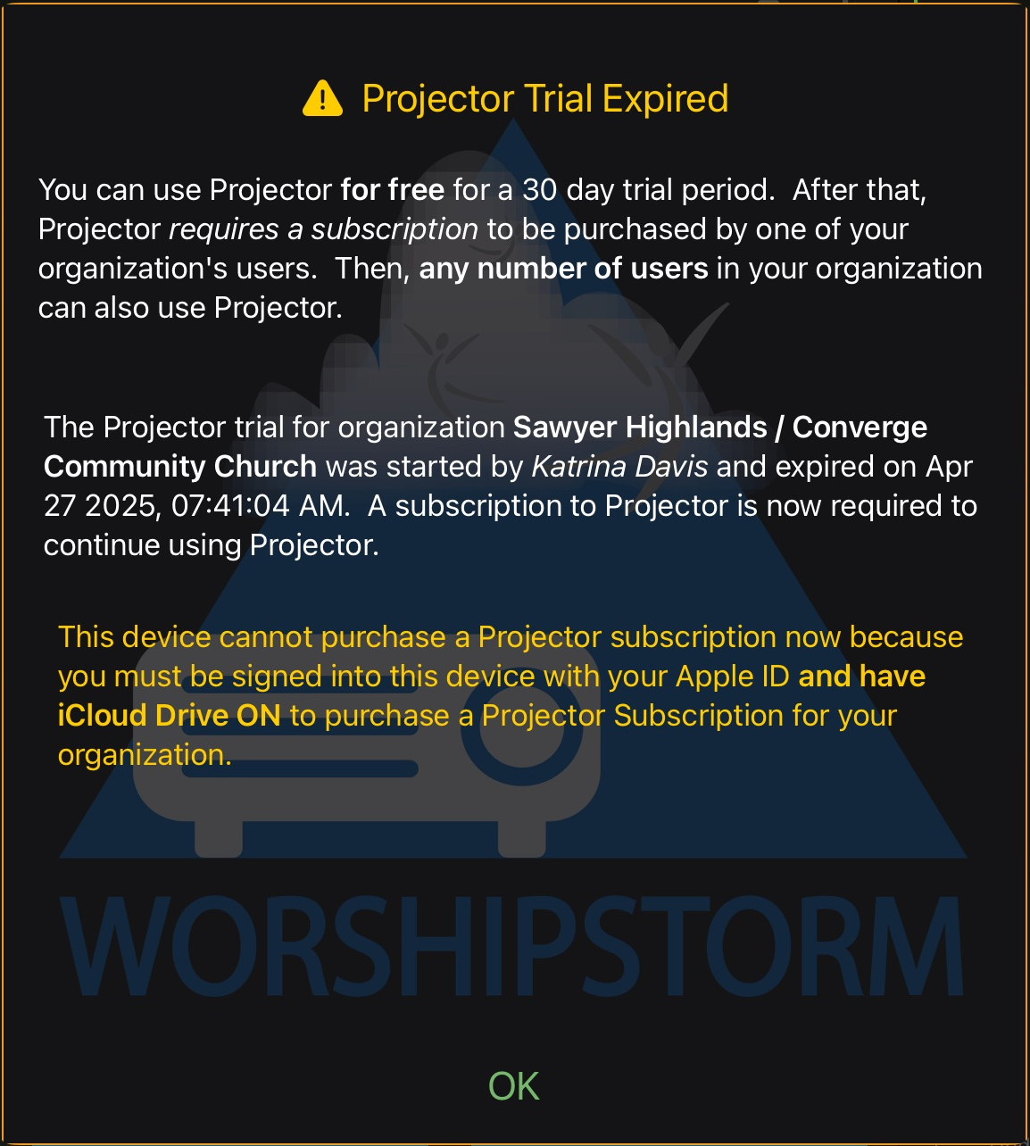 Projector Trial Expired (no iCloud Drive).png