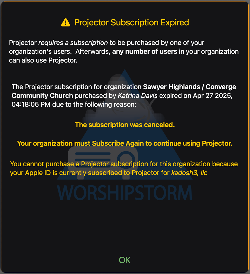 Projector Subscription Expired (cannot purchase).png